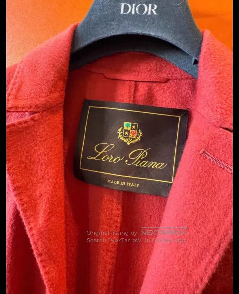 Loro Piana Loro Piana Red cashmere coat, classic three-button design Size XS / US 0-2 / IT 36-38 - 4 Thumbnail