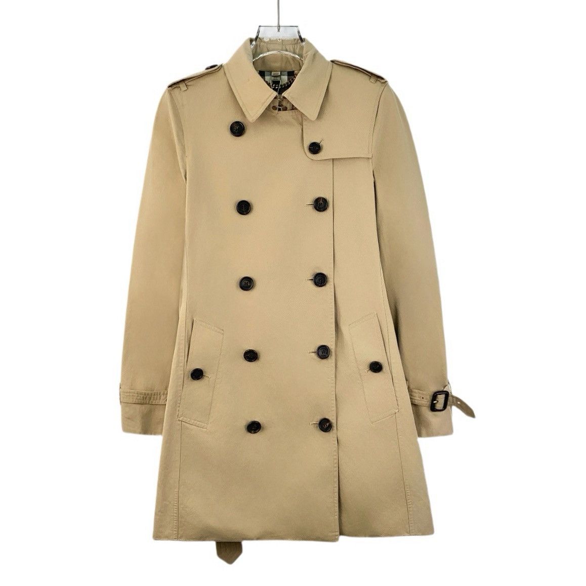Burberry Burberry Brown Cotton Trench Coat Jacket Size XS / US 0-2 / IT 36-38 - 1 Thumbnail