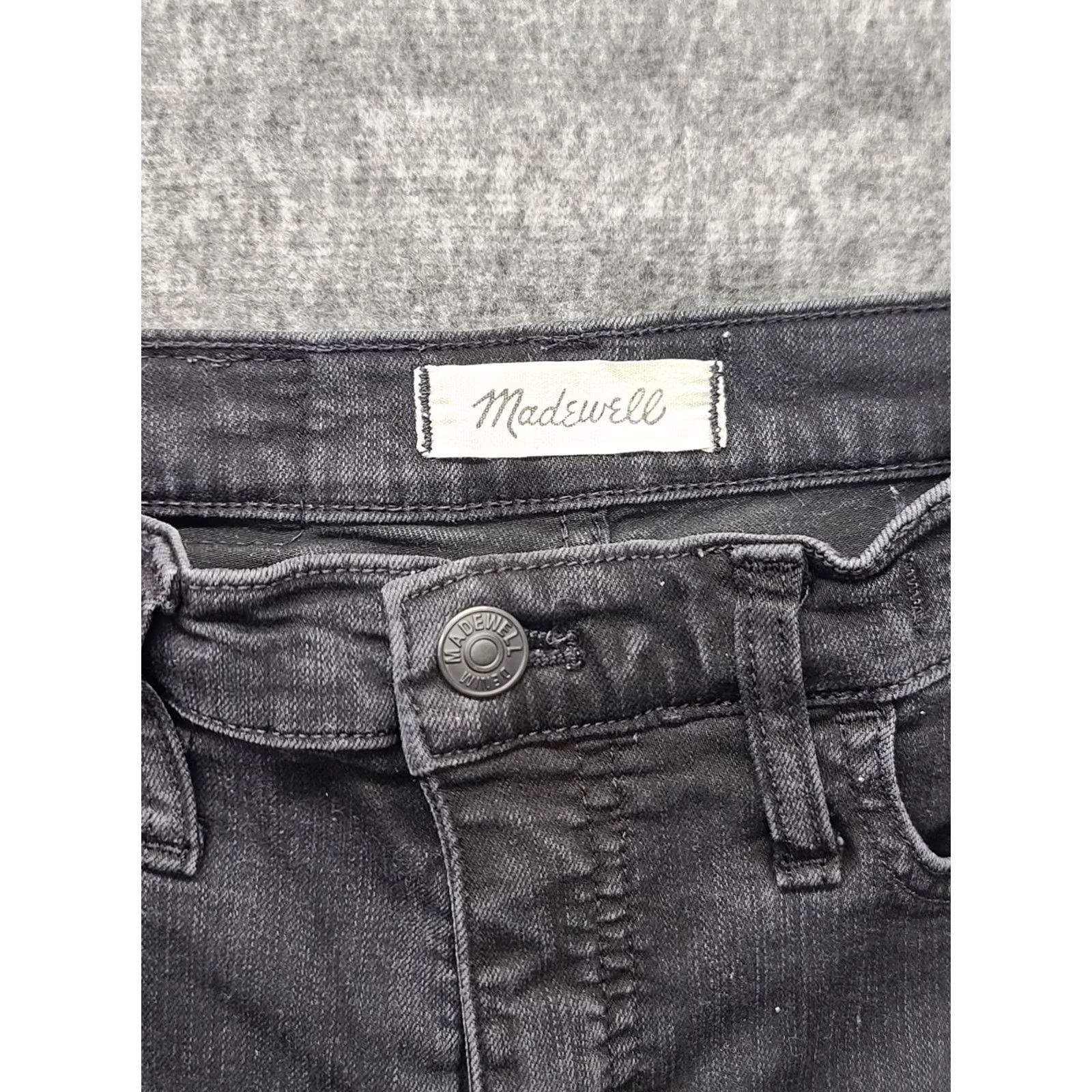 Madewell Madewell Roadtripper Jeans Womens T27x30 Regular High Rise Stretch Black Size 27" / US 4 / IT 40 - 2 Thumbnail