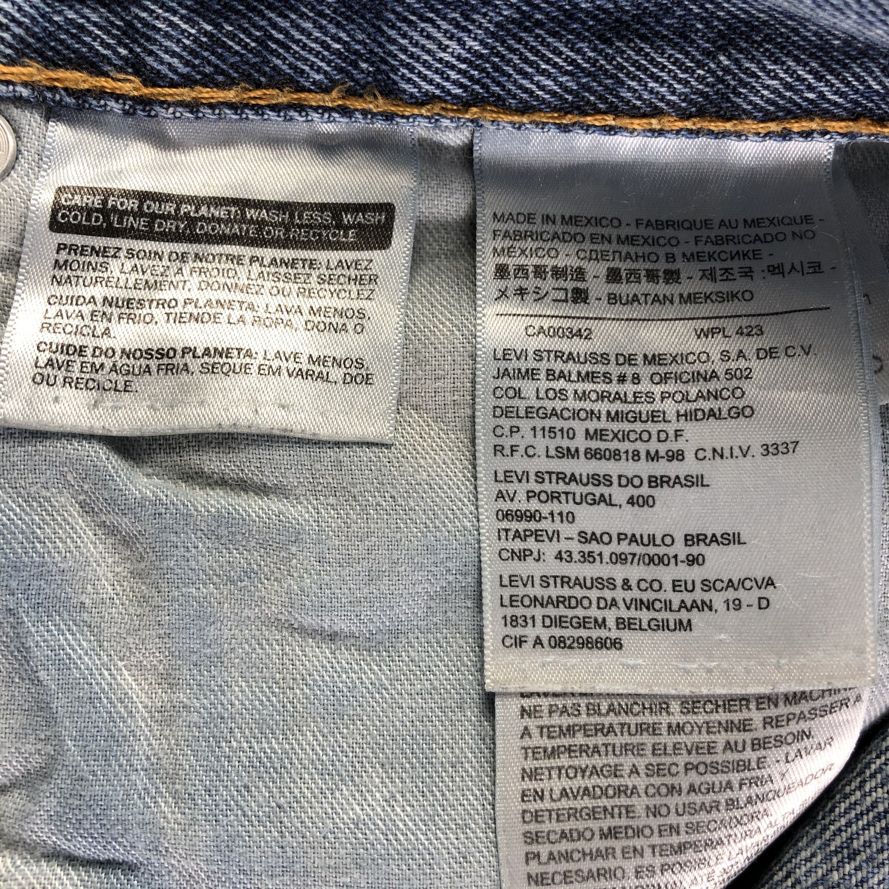 Levi's Vintage Blue Wash Levis 550 Jeans-J3127 Size US 32 / EU 48 - 11 Thumbnail