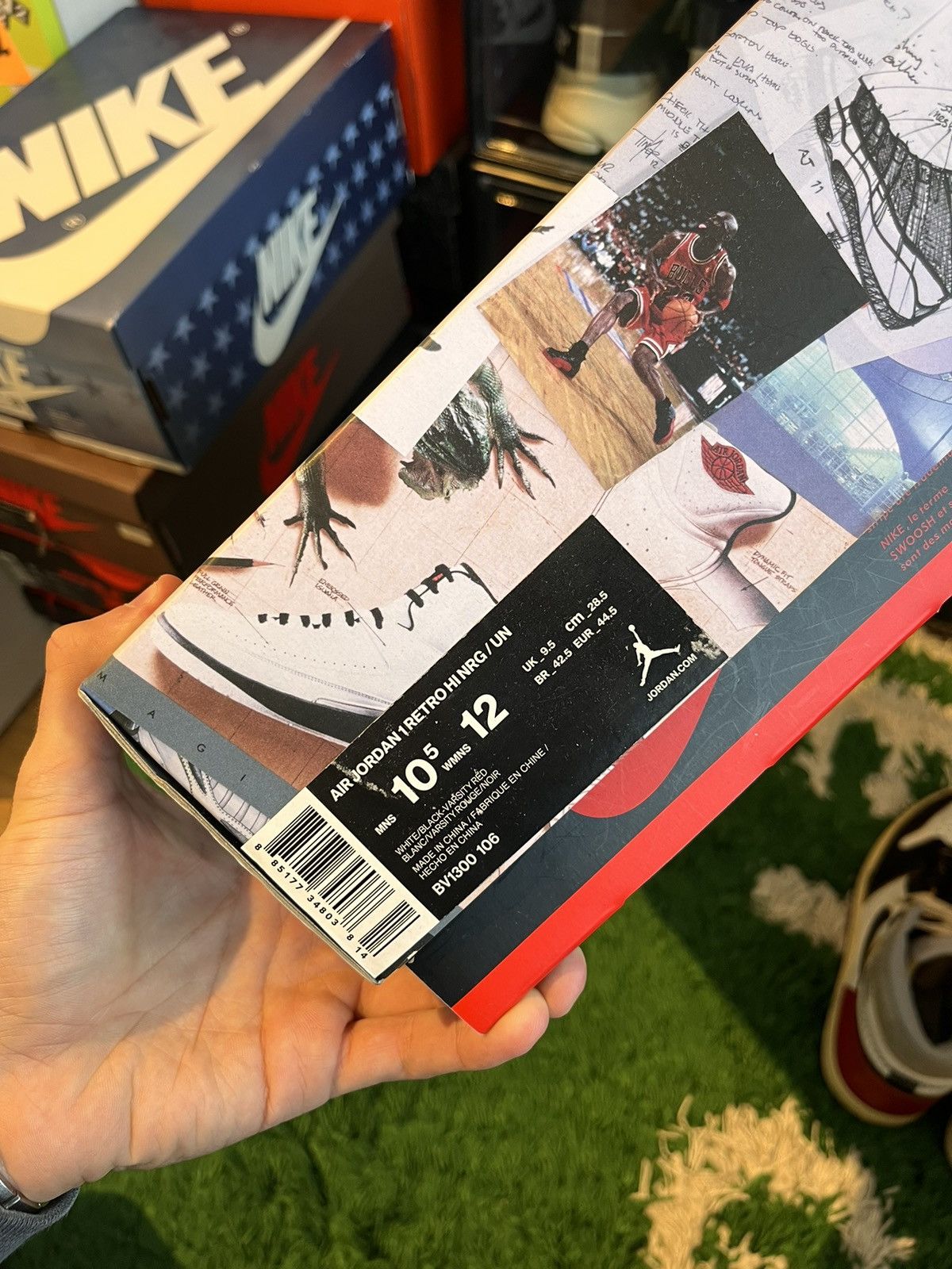 Nike × Union LA Jordan 1 Union Black Toe Size US 10.5 / EU 43-44 - 8 Thumbnail
