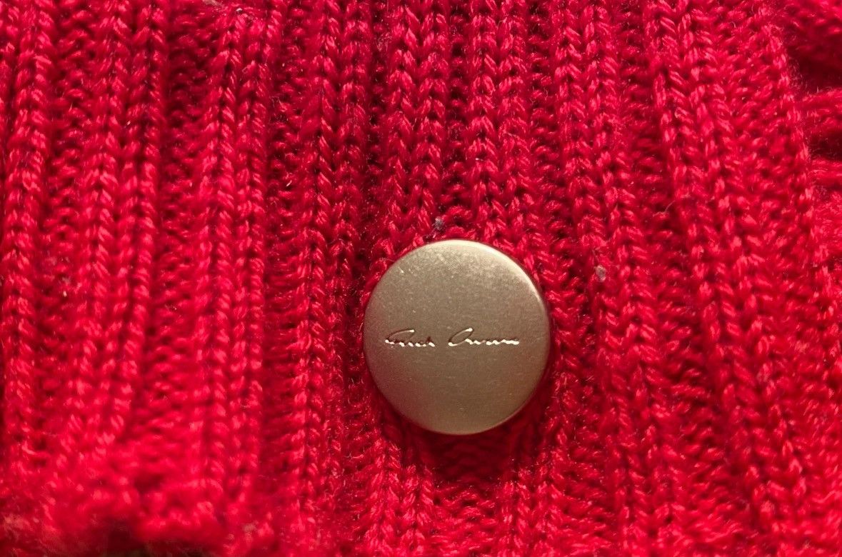 Rick Owens Rick Owens LIDO SS24 CARDINAL CHERRY RED KNIT OPERA GLOVES Size ONE SIZE - 3 Thumbnail