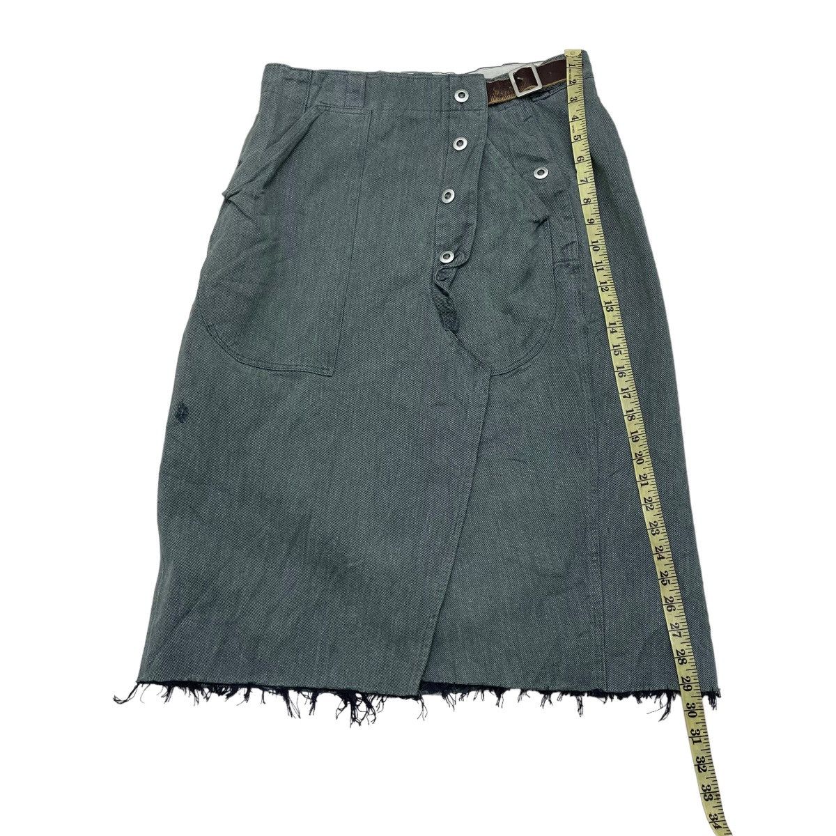 CIVARIZE Rare ROE Made In Japan Unisex Denim Skirt Size 32" / US 10 / IT 46 - 8 Thumbnail