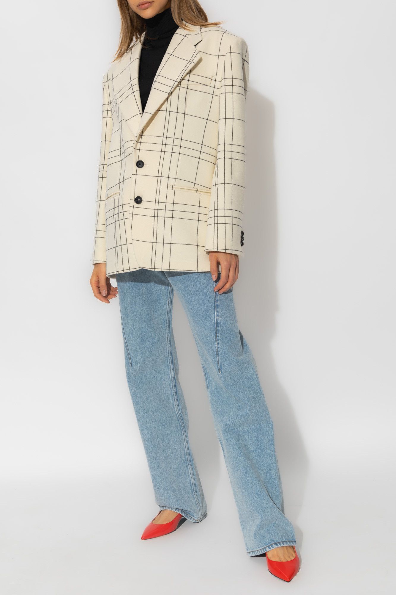 Marni o1w1db10824 Blazer in White Size XL / US 12-14 / IT 48-50 - 2 Thumbnail