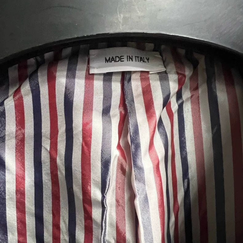 Thom Browne Thom browne Blue stitching material striped pattern logo co Size US XXL / EU 58 / 5 - 3 Thumbnail