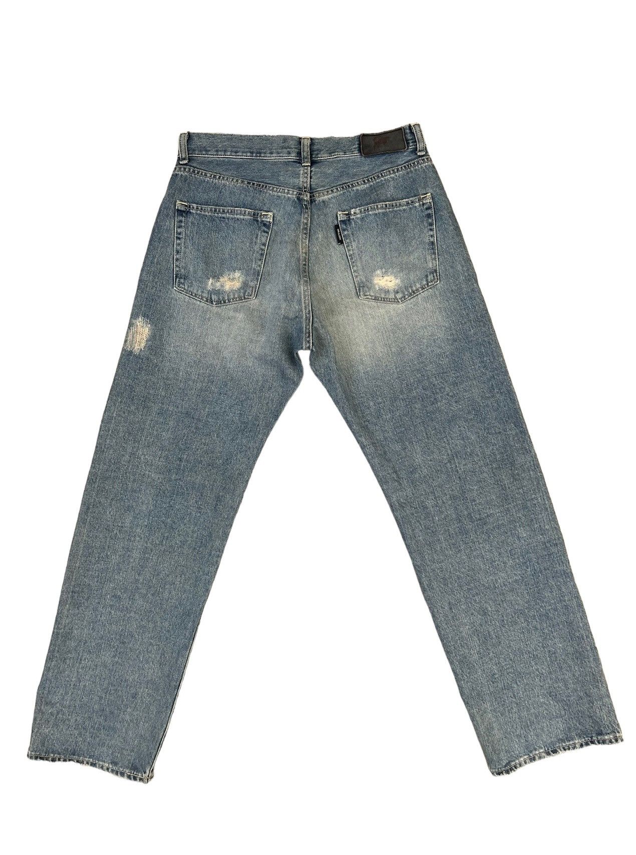 Devilock Vintage Devilock Vengeance Distress Mud Denim Selvedge Jeans Size US 32 / EU 48 - 2 Thumbnail