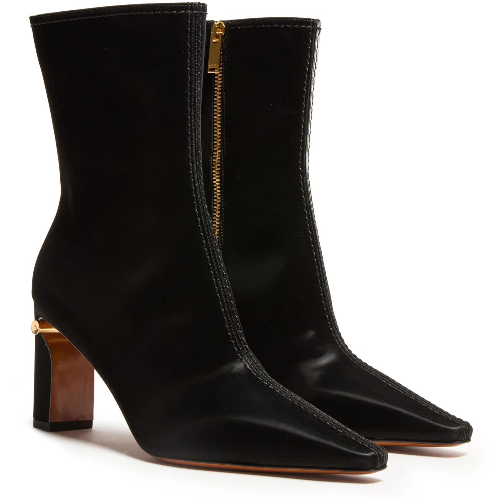 Alexander McQueen ALEXANDER MCQUEEN Black Leather Ankle Boots New Size US 9 / IT 39 - 2 Thumbnail