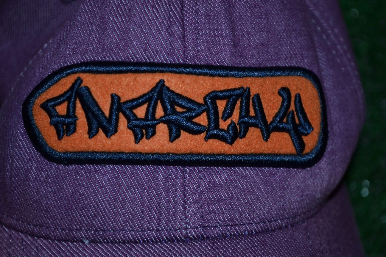 Japanese Brand × Vintage Vintage Anarchy Embroidered Flexfit Made in Korea Cap S / M Size ONE SIZE - 6 Thumbnail