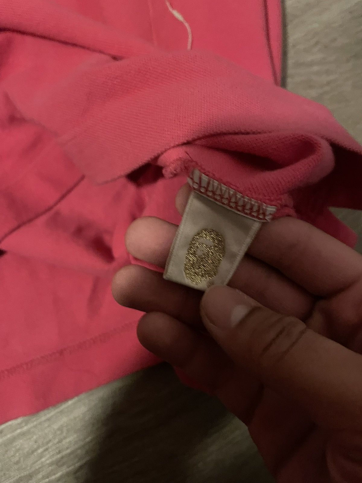 Bape Bape pink rugby polo Size US L / EU 52-54 / 3 - 5 Thumbnail