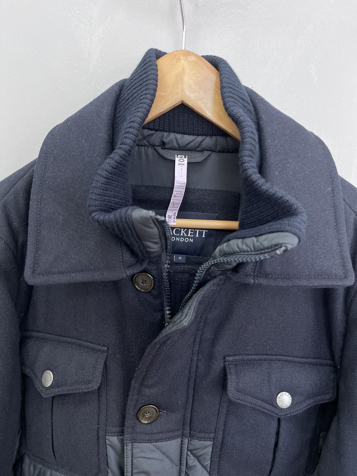 Hackett Mens Hackett London Navy Blue Jacket size L Size US M / EU 48-50 / 2 - 5 Thumbnail
