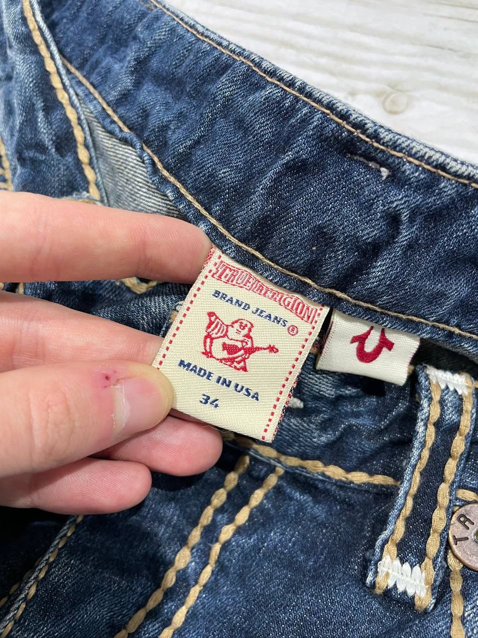 True Religion Vintage True Religion Denim Jeans Y2K Japan Baggy 90s Size US 34 / EU 50 - 11 Thumbnail