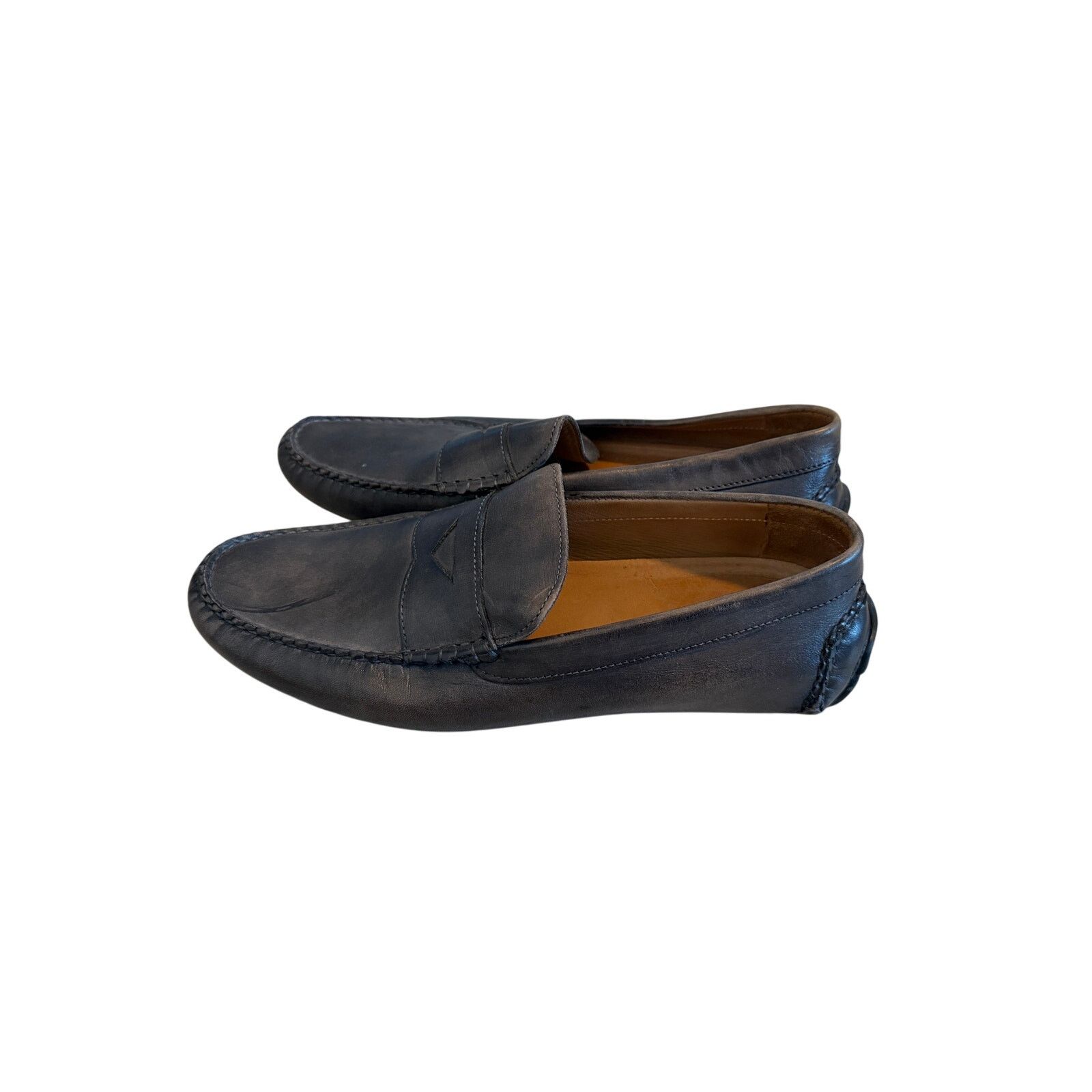 Nordstrom Nordstrom Black Cody Driving Leather Closed Toe Loafers Size US 10.5 / EU 43-44 - 2 Thumbnail