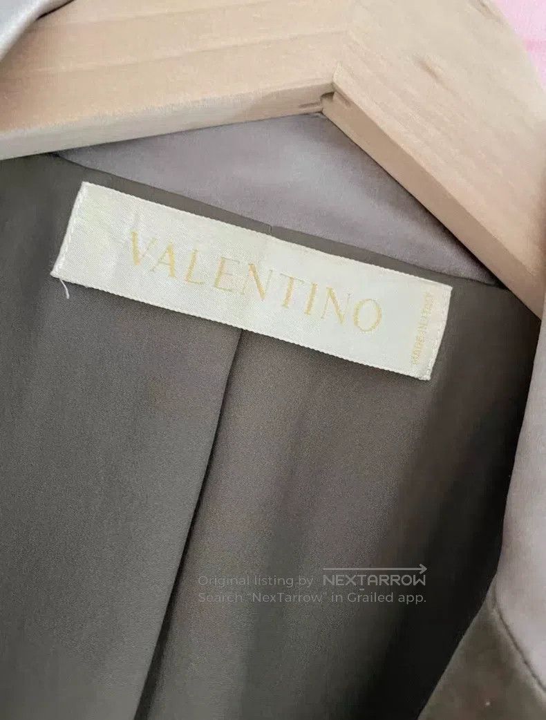 Valentino Valentino Grey velvet jacket Size S / US 4 / IT 40 - 7 Thumbnail
