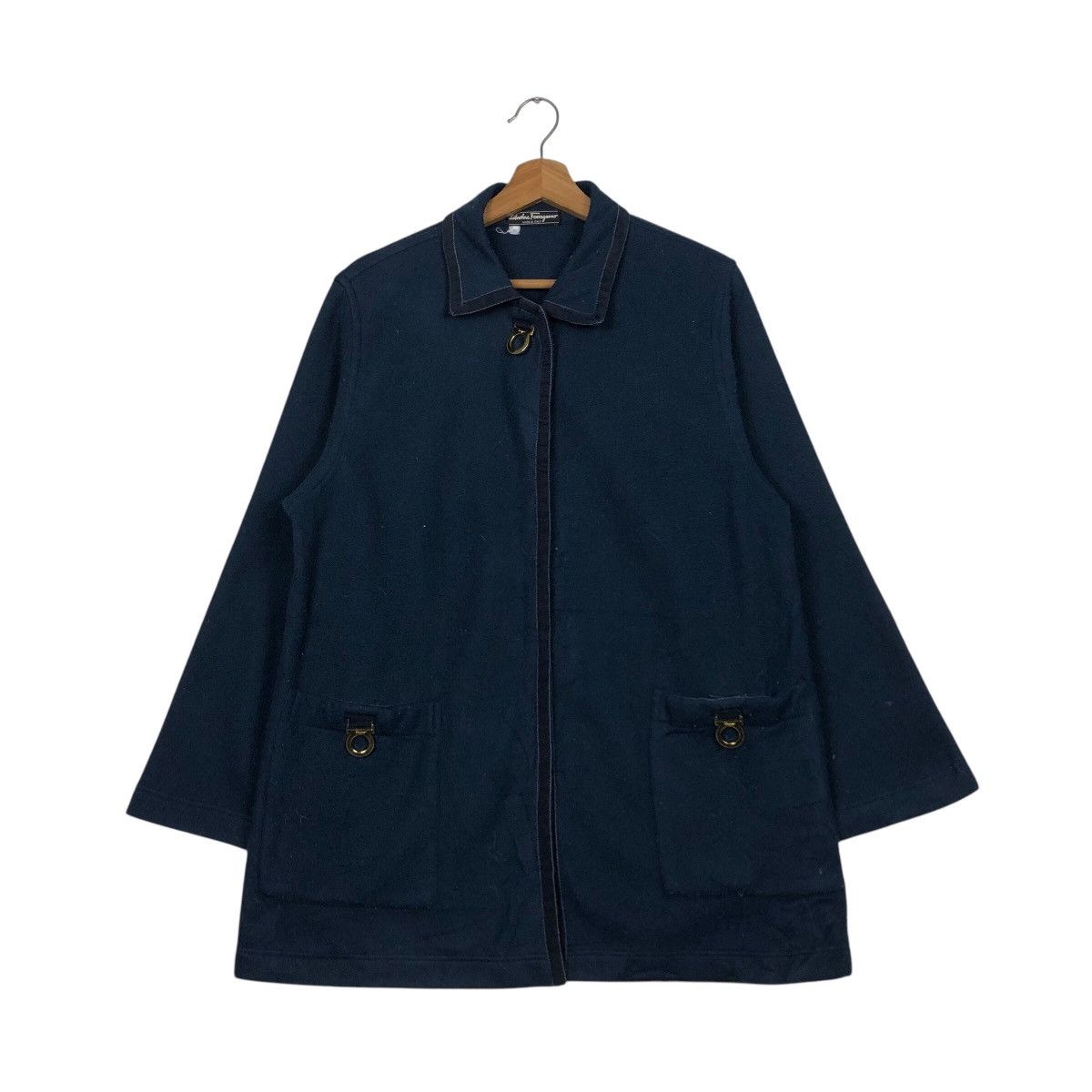 Japanese Brand 📌Vintage Salvatore Ferragamo Made in Italy Jacket Coats Size US M / EU 48-50 / 2 - 2 Thumbnail