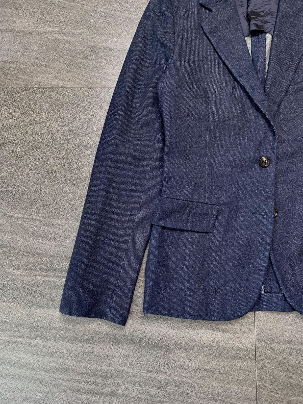 Maison Margiela FREE TAX! Line 4 Indigo Denim Blazer Jacket Size US S / EU 44-46 / 1 - 3 Thumbnail