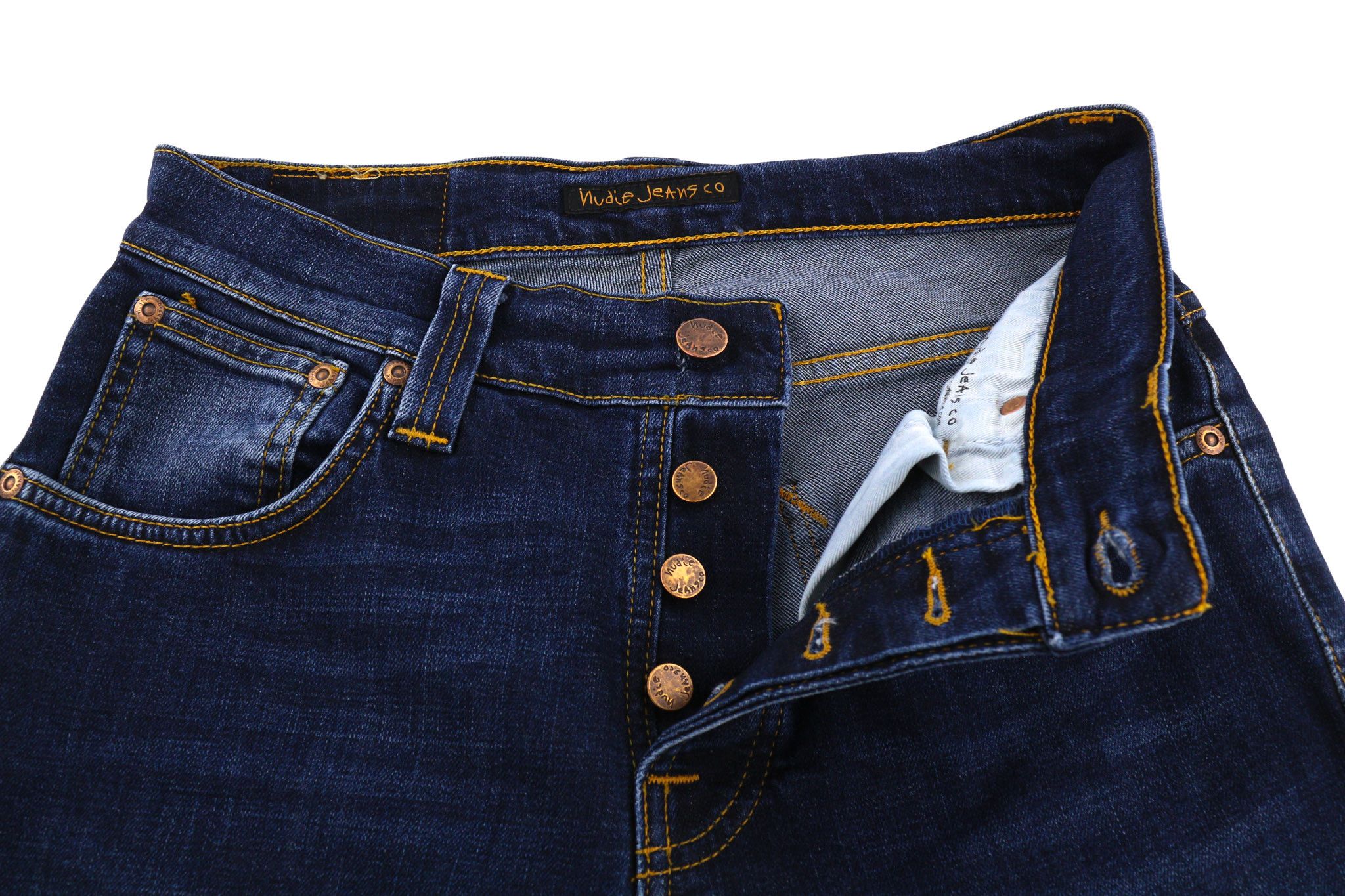 Nudie Jeans GRIM TIM W29/L32 Crosshatch Worn Organic Washed 81627 Size US 29 - 4 Thumbnail