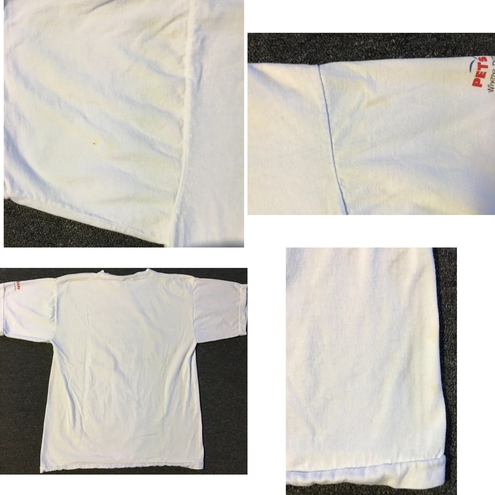 Vintage VINTAGE My Pet Can’t Balance My Checkbook Faded Shirt M White Dog Grunge Hip Hop Funny T-Shirt Mens Size US M / EU 48-50 / 2 - 8 Thumbnail