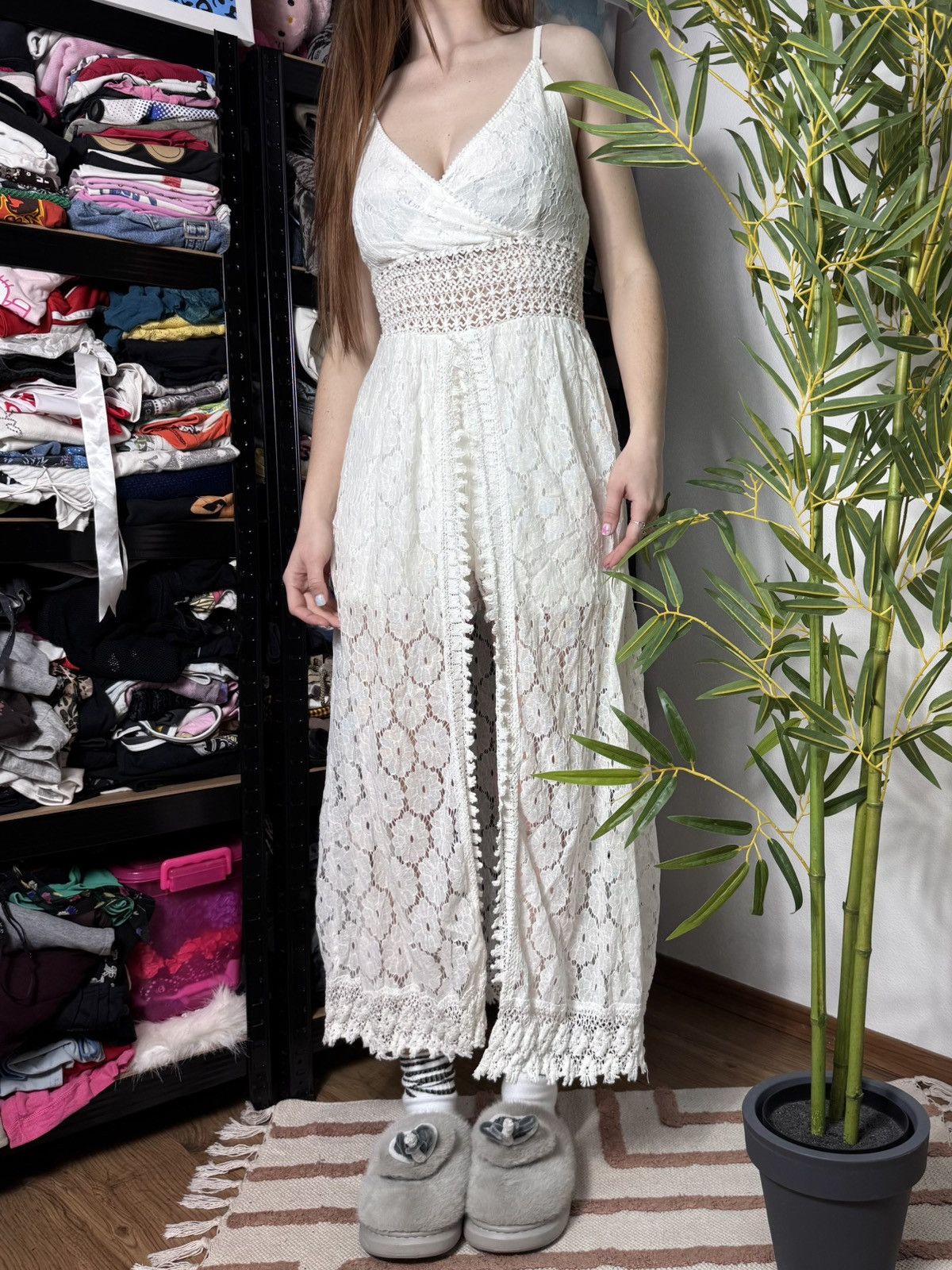 lace & beads dresses Montsand BLUE BEADED LACE PENCIL MIDI DRESS main image 1