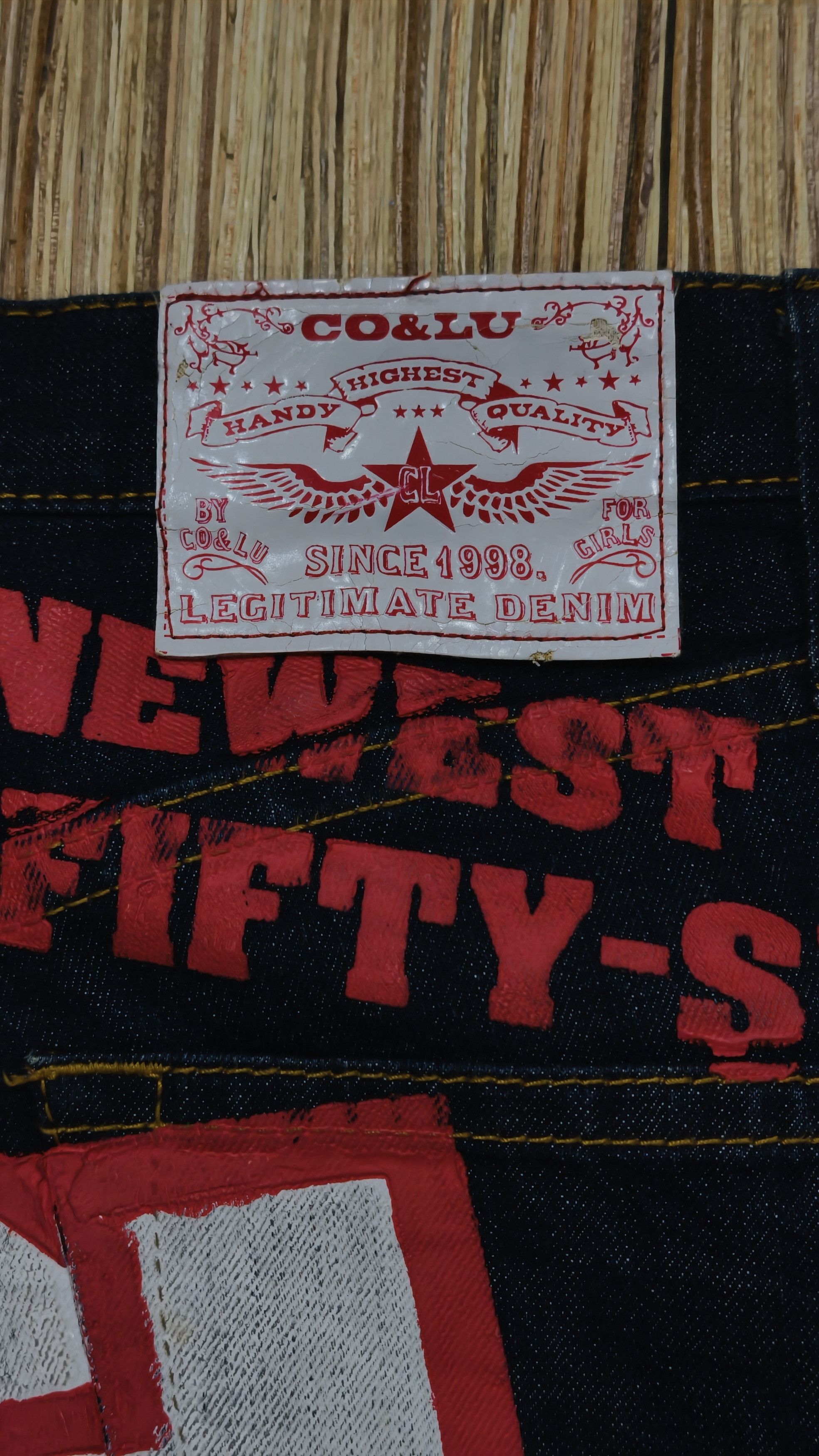 Japanese Brand Co&Lu Big spell out denim Size US 31 - 3 Thumbnail