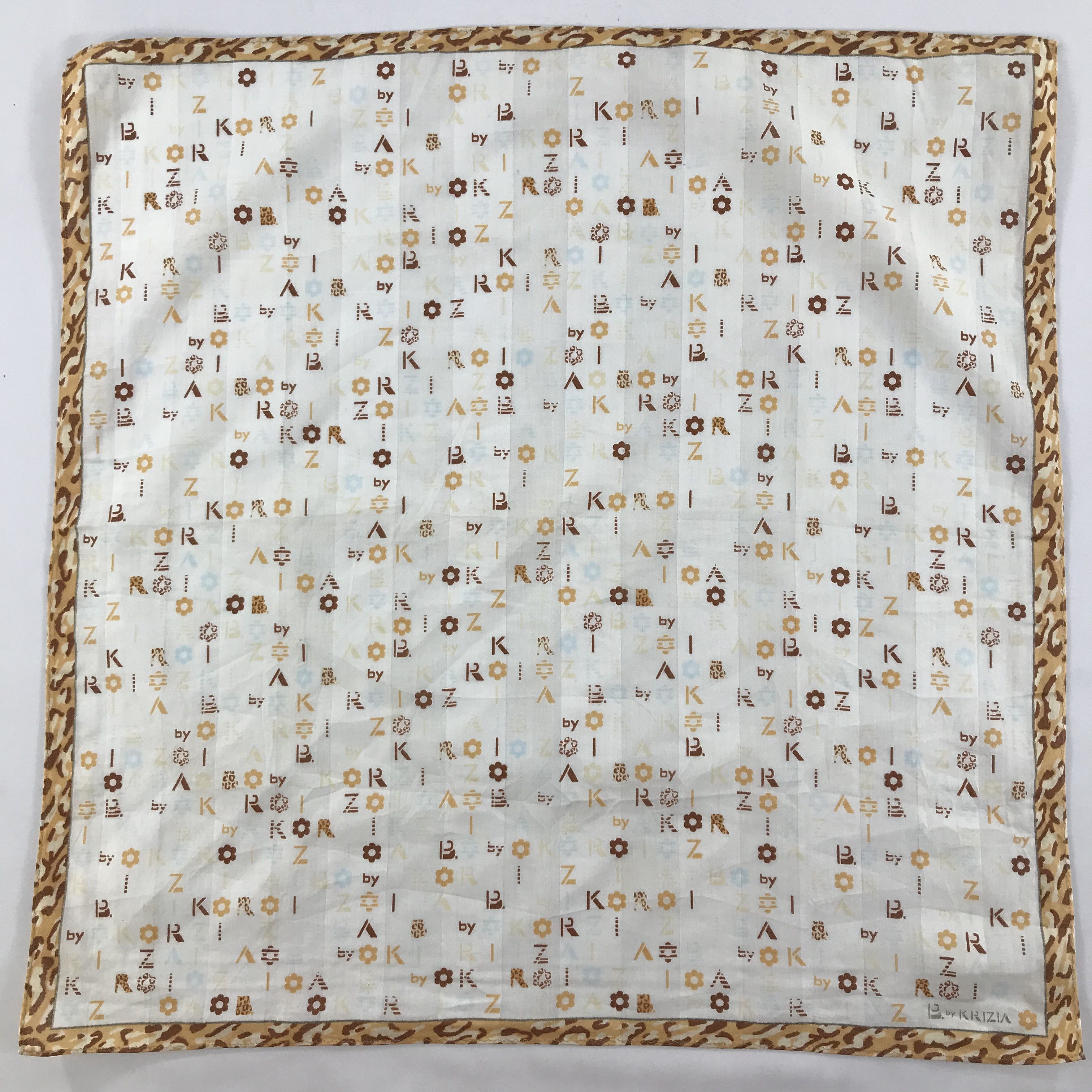 Krizia Uomo × Vintage Krizia Uomo Bandana / Handkerchief / Neckerchief - S1580 Size ONE SIZE - 1 Thumbnail