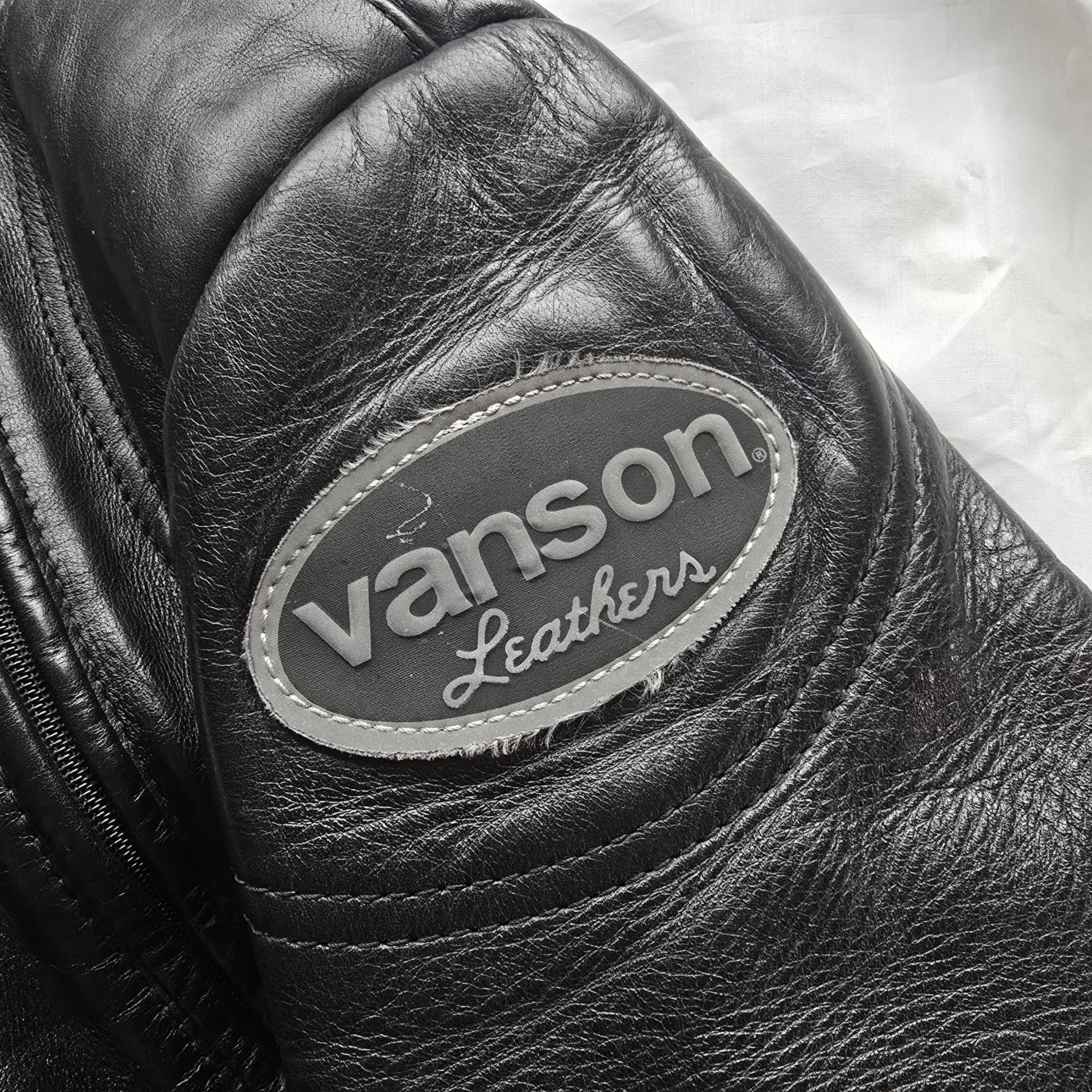 Vanson Leathers Vintage Vanson reflective leather biker jacket Size US XL / EU 56 / 4 - 2 Thumbnail