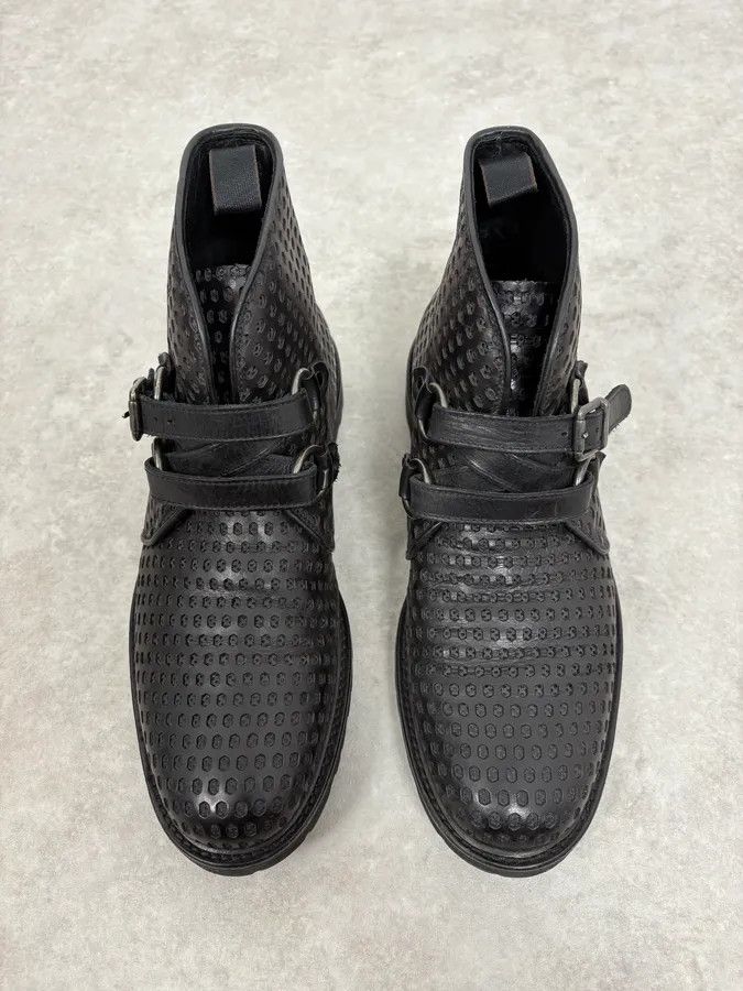 Emporio Armani Emporio Armani Perfored Premium Leather Boots Size US 9.5 / EU 42-43 - 2 Thumbnail