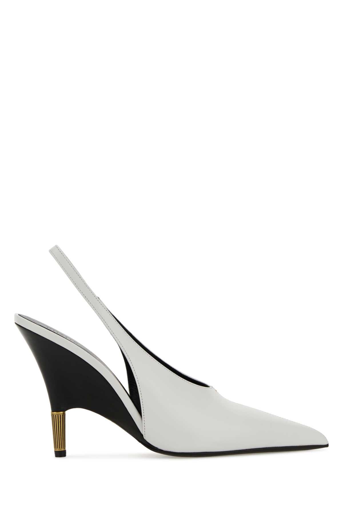 KHAITE White Leather Bella Pumps Size US 10 / IT 40 - 1 Thumbnail