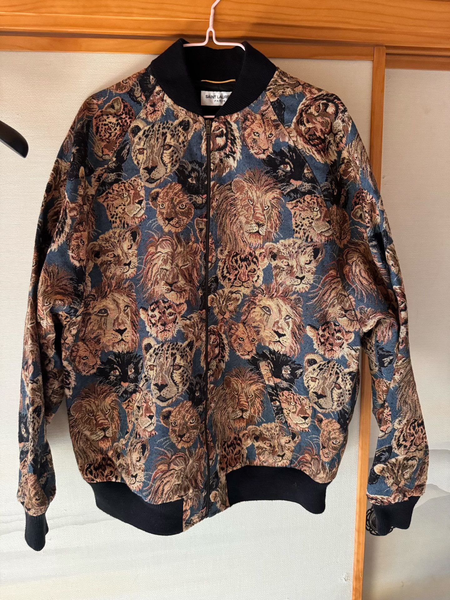 Saint Laurent Paris Saint Laurent Animal Embroidery Baseball Jacket Size US M / EU 48-50 / 2 - 1 Thumbnail
