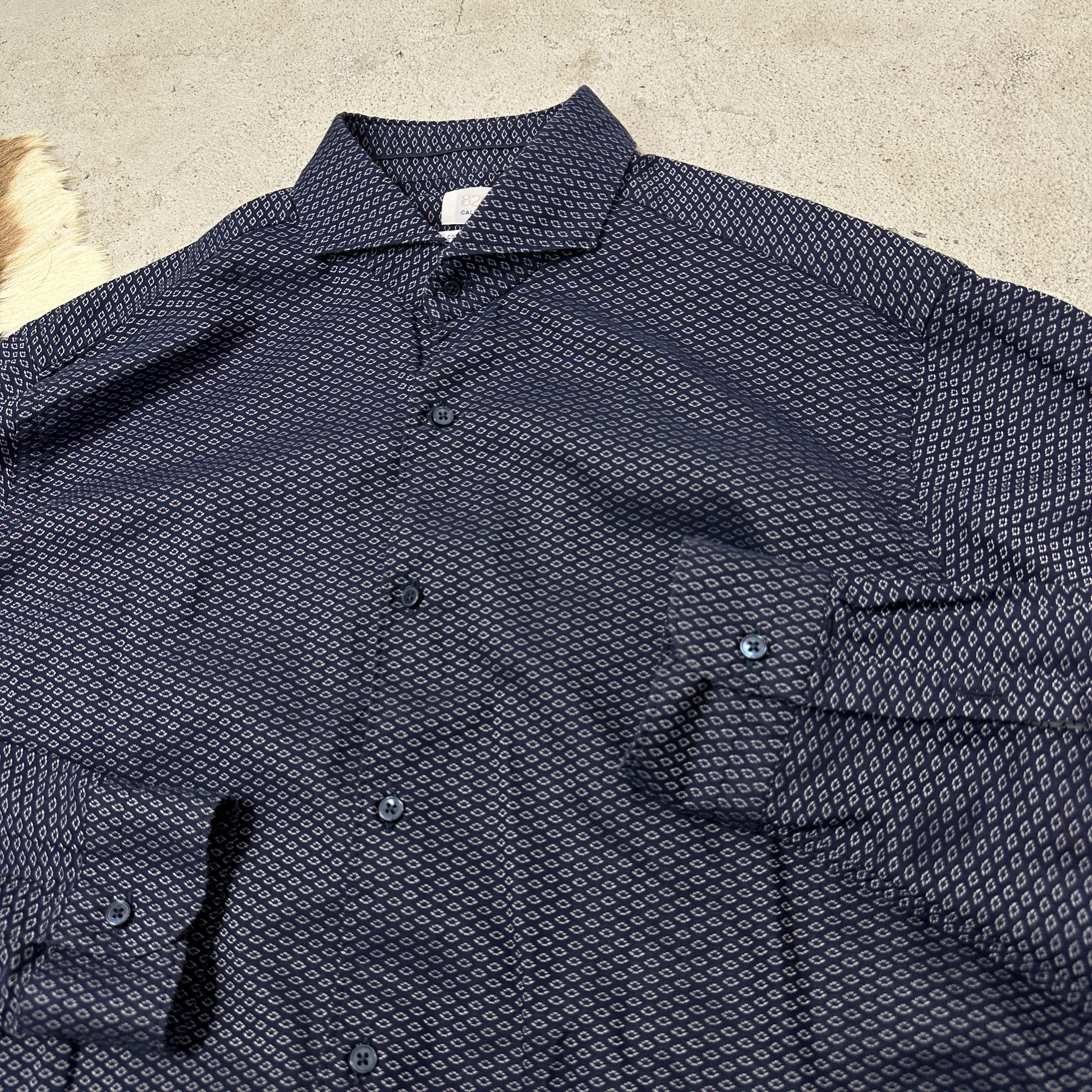 Vintage Vintage 820 Caliban Contemporary Fit Button Down Shirt 00s Size US L / EU 52-54 / 3 - 2 Thumbnail