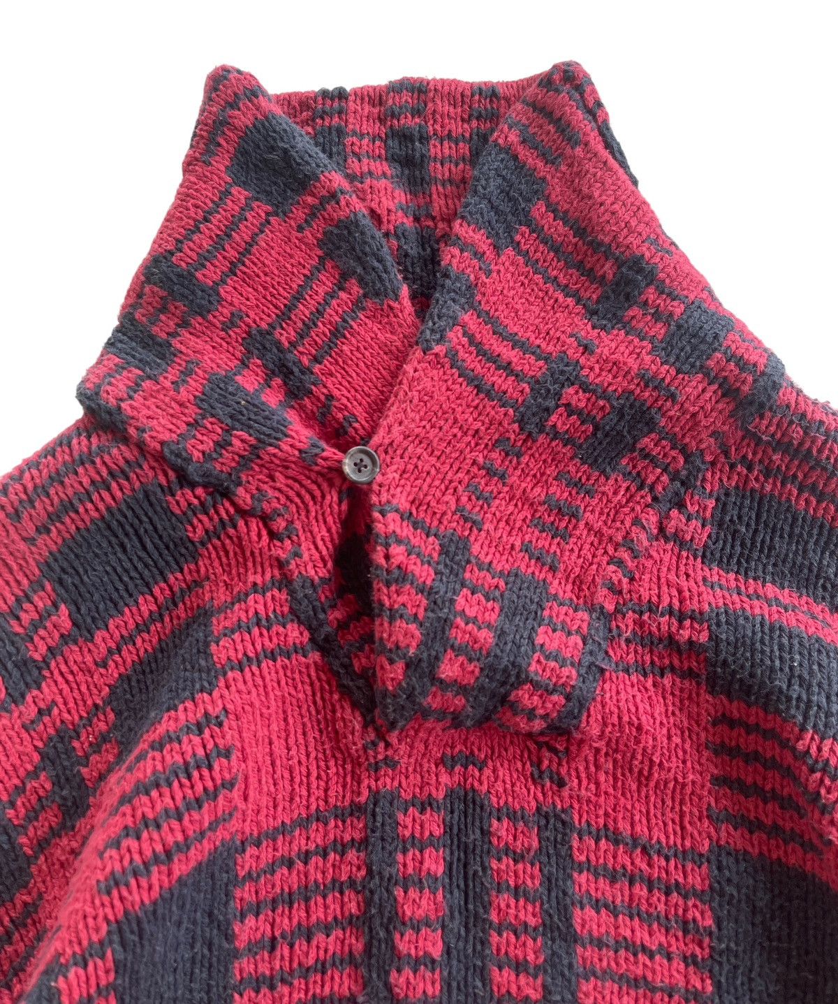 Polo Ralph Lauren RARE❗️Vintage Polo RL Plaid High Neck Sweater Size US XL / EU 56 / 4 - 3 Thumbnail