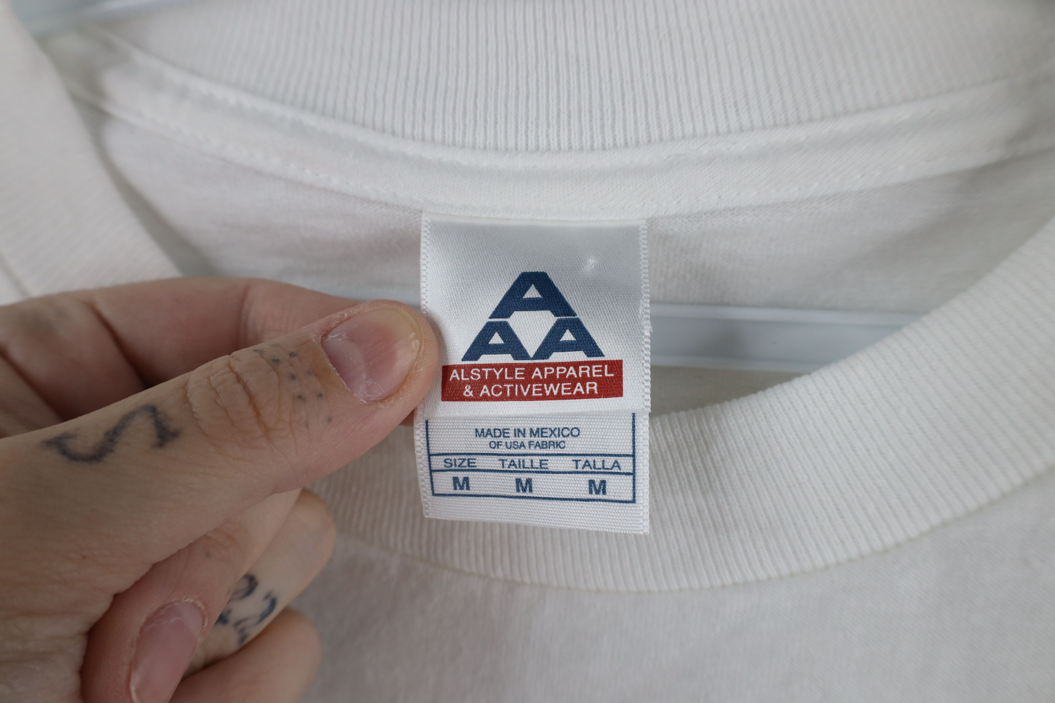 Vintage Vintage 90s Streetwear Cotton Long Sleeve T-Shirt White Size US M / EU 48-50 / 2 - 4 Thumbnail