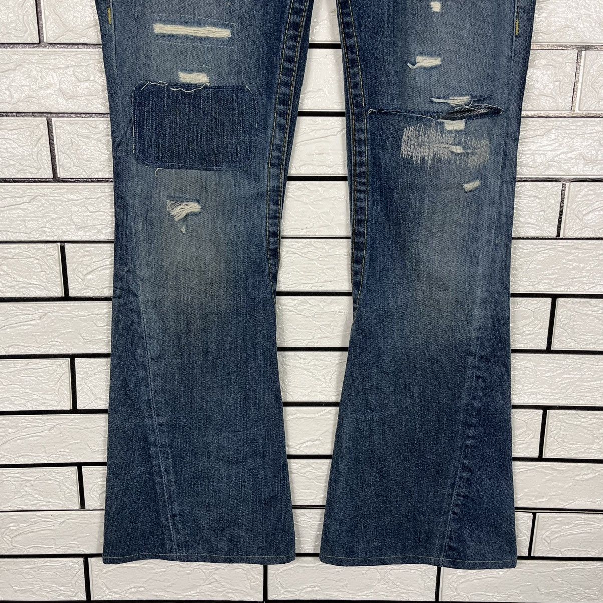 Japanese Brand Vintage True Religion Brand Jeans Patchwork Denim Size 28" / US 6 / IT 42 - 4 Thumbnail