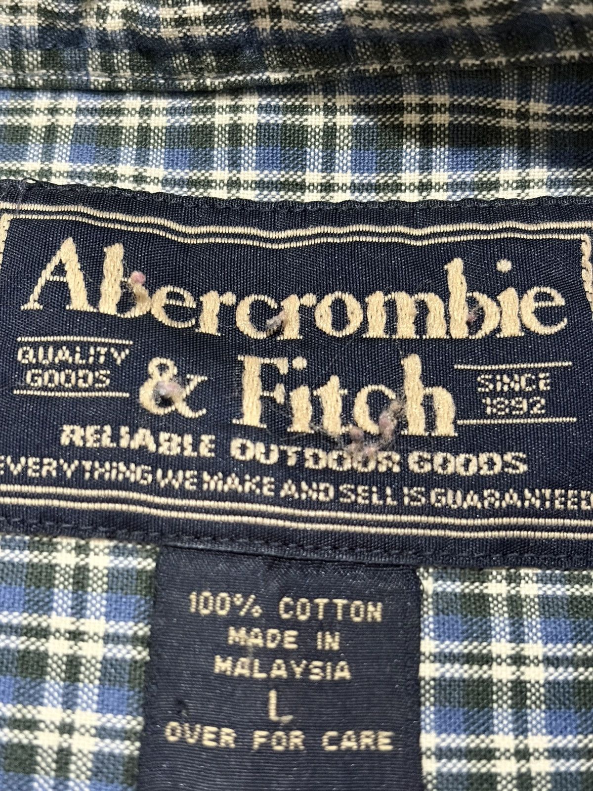Abercrombie & Fitch Abercrombie & Fitch Long Sleeve Plaid Button Down Shirt Size US L / EU 52-54 / 3 - 6 Thumbnail