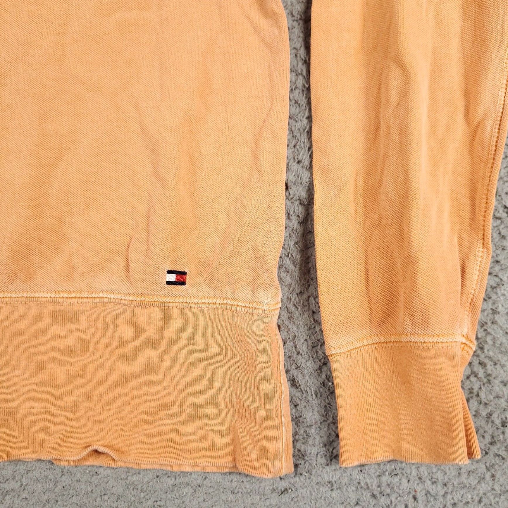Tommy Hilfiger Tommy Hilfiger Sweater Womens Small Orange Short Sleeve Pullover Crew Neck Cotton Size S / US 4 / IT 40 - 4 Thumbnail