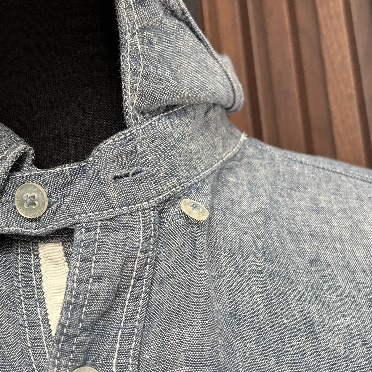 Japanese Brand Chambray J.N.R.D SUPERIOR GARMENT Japan Work Wear Size US M / EU 48-50 / 2 - 5 Thumbnail