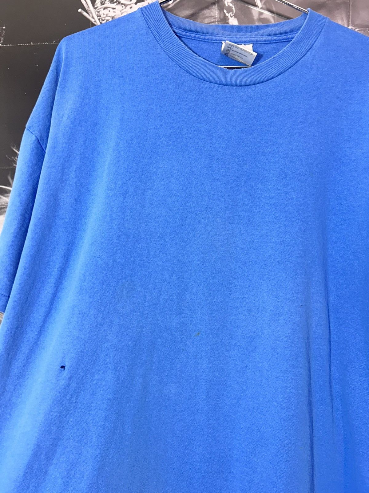Vintage VINTAGE BLANK BABY BLUE SHIRT 1990’s Size US XL / EU 56 / 4 - 3 Thumbnail