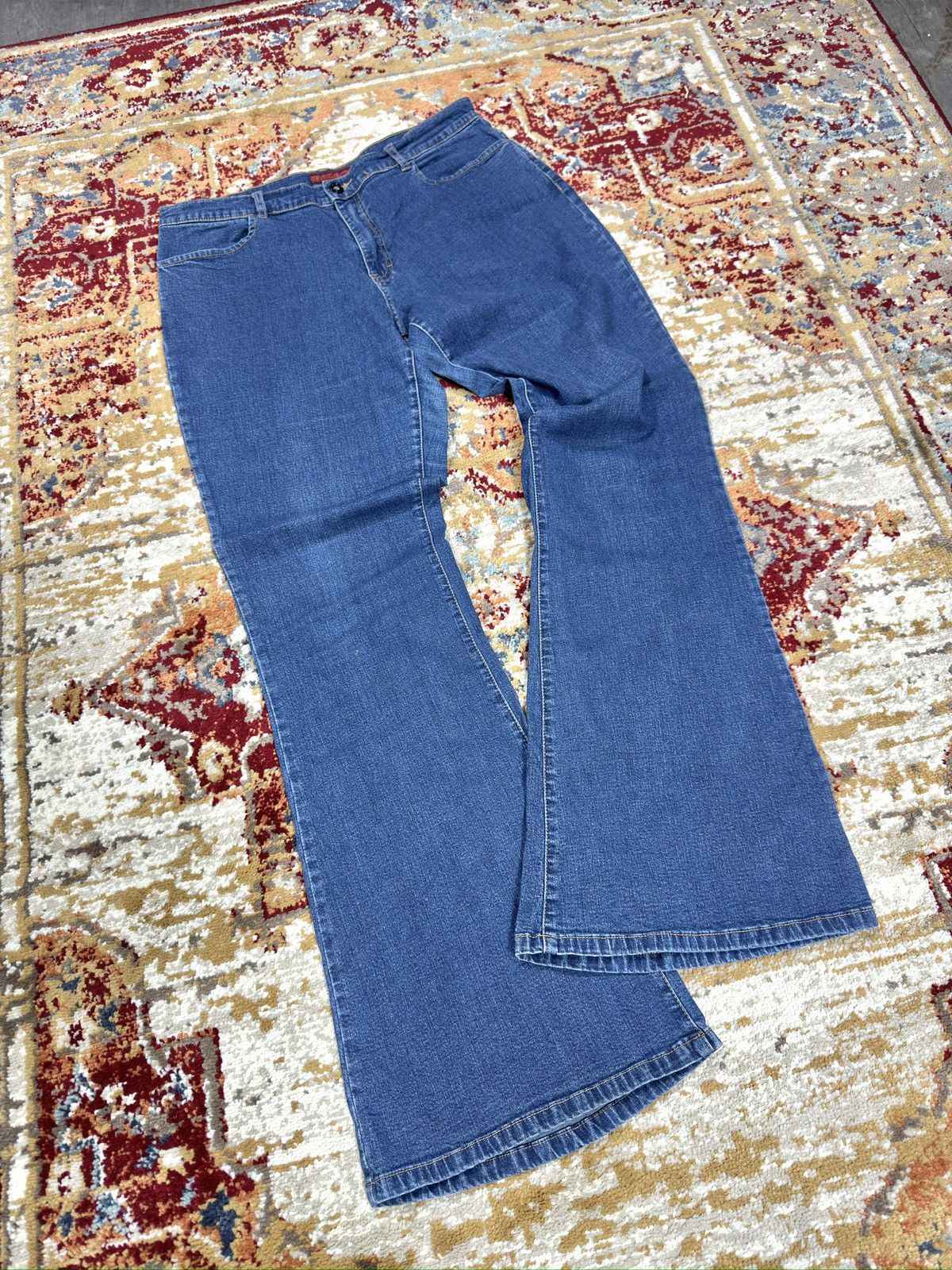 Hysteric Glamour ᶠᵃⁿᶜʸᵍᵘʸ Y2K Flared Baggy Washed Bootcut Denim Jeans Vintage Size US 30 / EU 46 - 1 Thumbnail