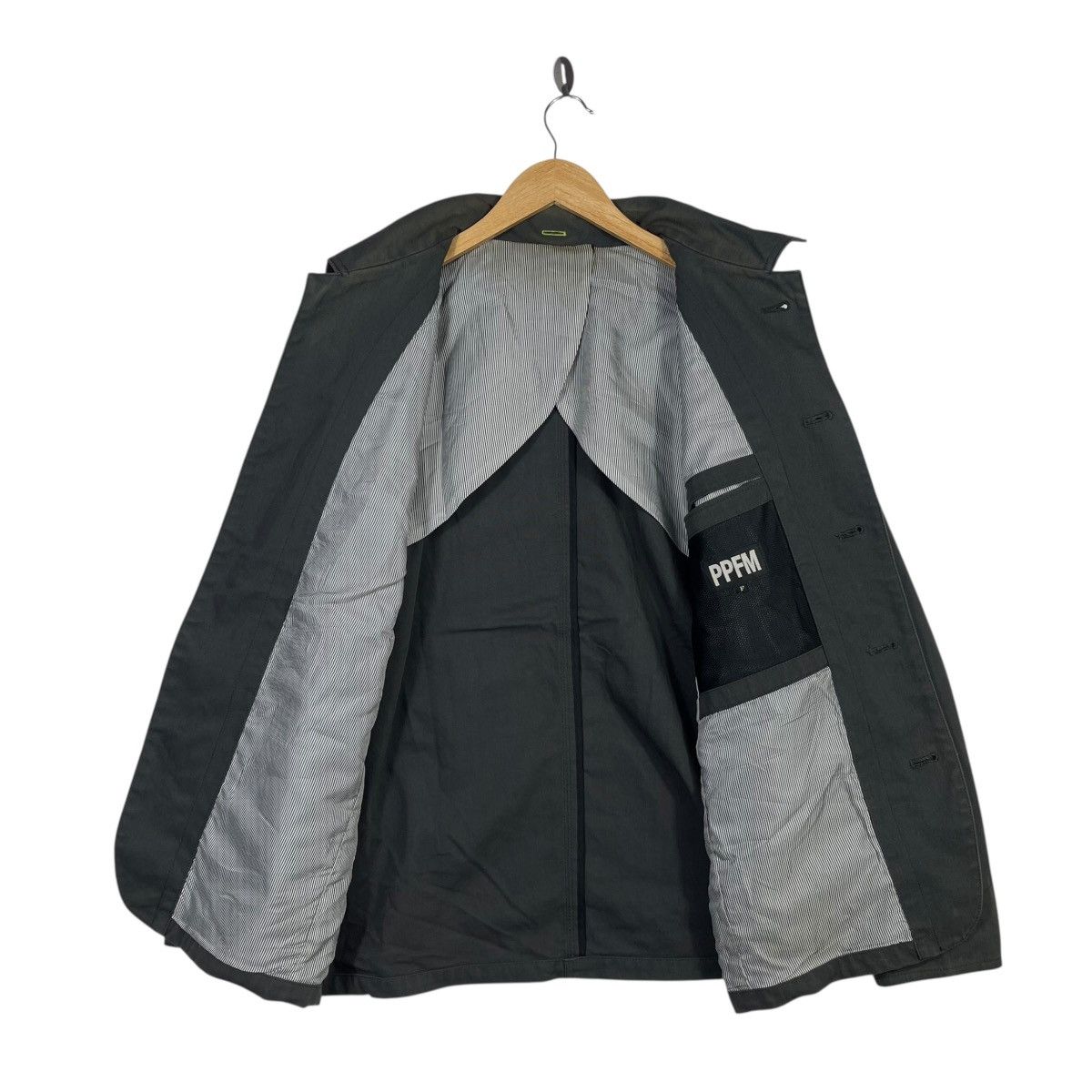 PPFM Vintage PPFM Minimal Work Jacket Black Nylon Button Up Size US L / EU 52-54 / 3 - 5 Thumbnail