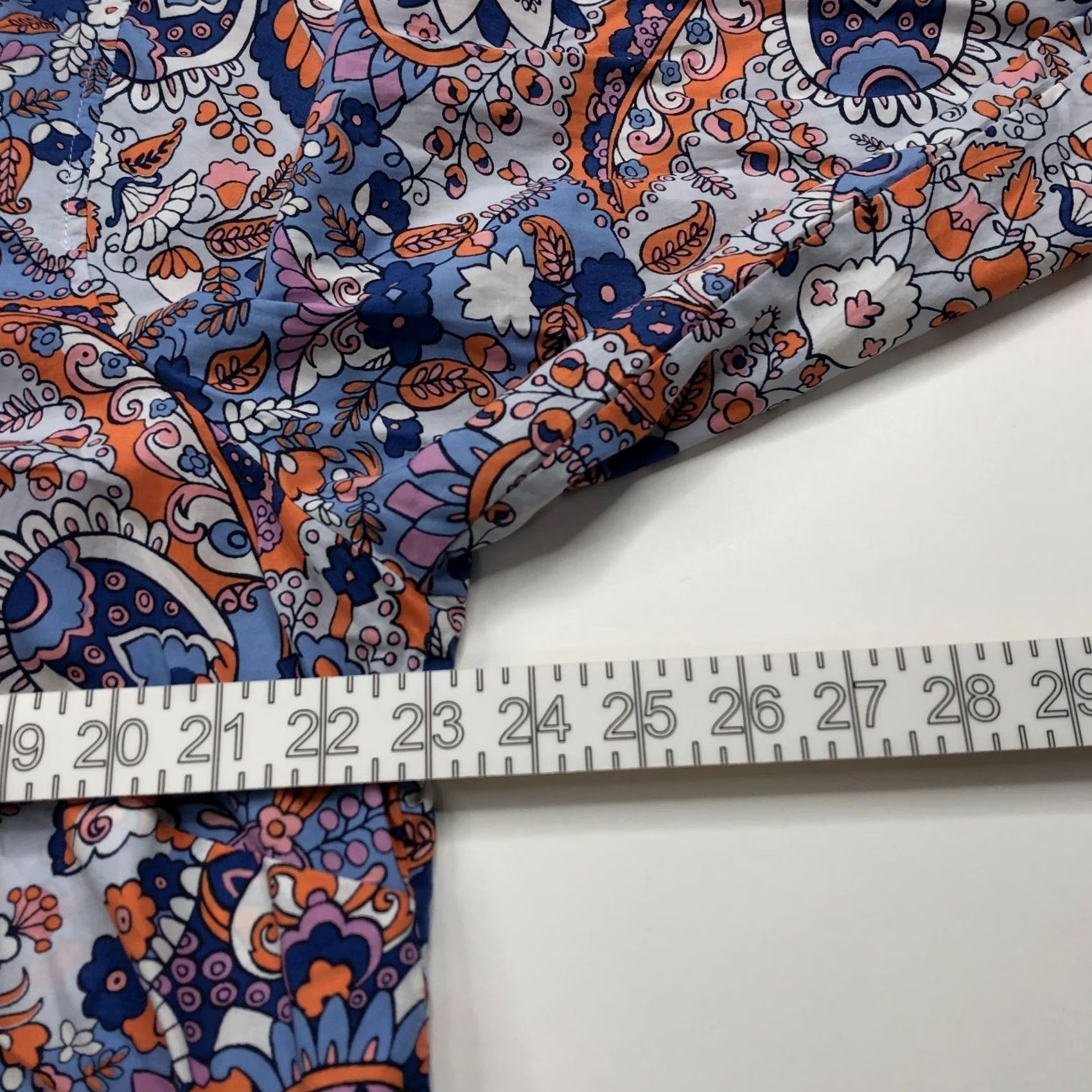Talbots Talbots Plus 1X Paisley Women's Button Long Sleeve Shirt All Over Print Shirt Plus Women’s Casual Button-Up 100% Cotton Multicolor Paisley Size XL / US 12-14 / IT 48-50 - 6 Thumbnail