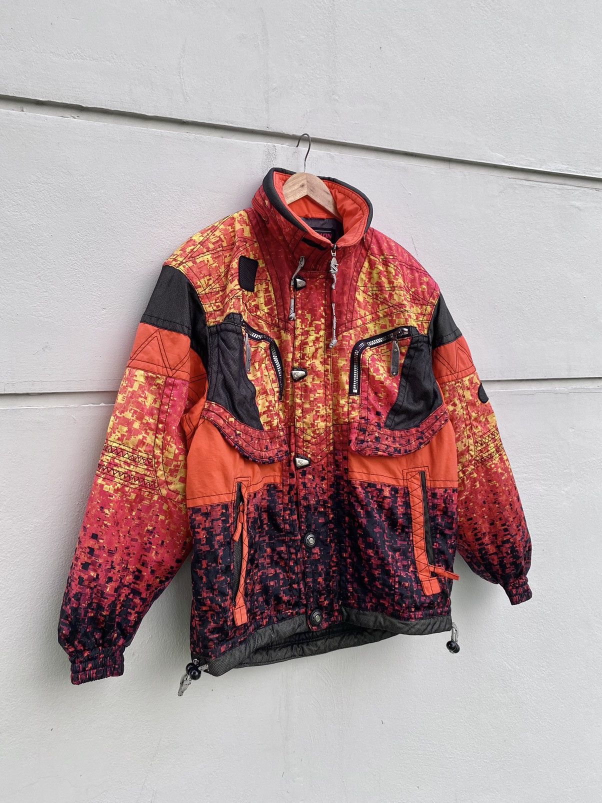 Salomon × Vintage Vintage Salomon Bomber Fire Jacket Size US L / EU 52-54 / 3 - 2 Thumbnail