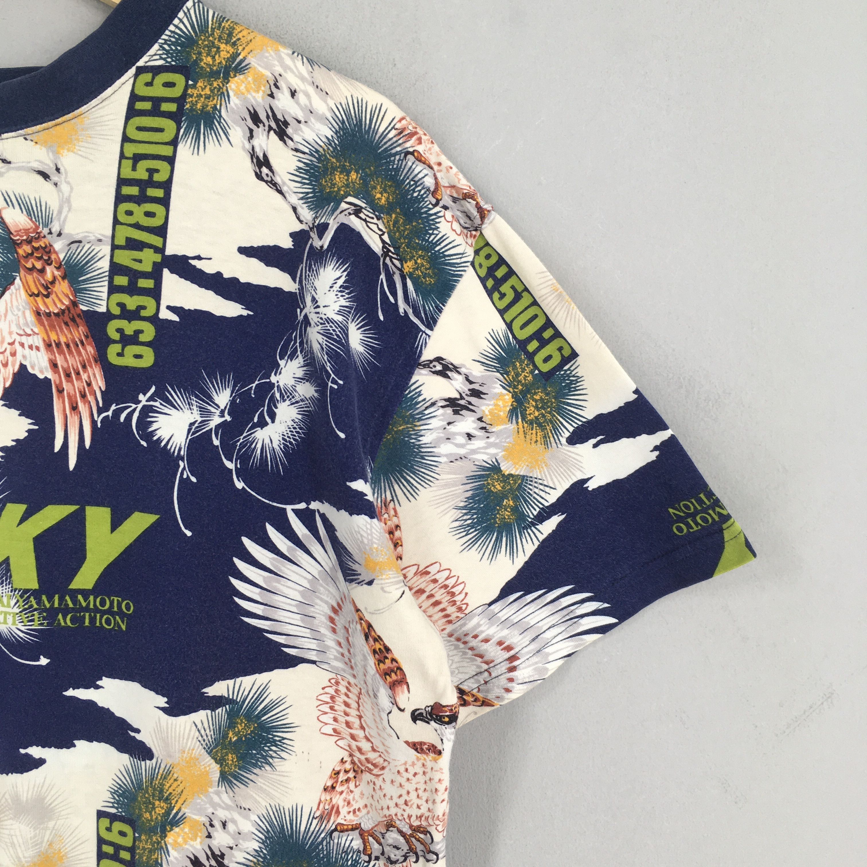 Japanese Brand × Kansai Yamamoto Vintage Kansai Man Japan Eagles Printed Tshirt Medium Size US M / EU 48-50 / 2 - 4 Thumbnail