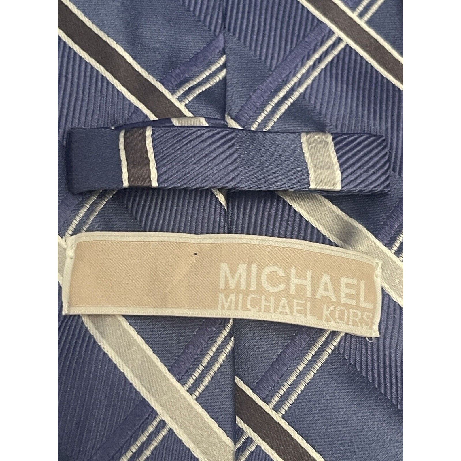 Michael Kors Michael Michael Kors Blue Gray 100% Silk Made In China Size ONE SIZE - 8 Thumbnail
