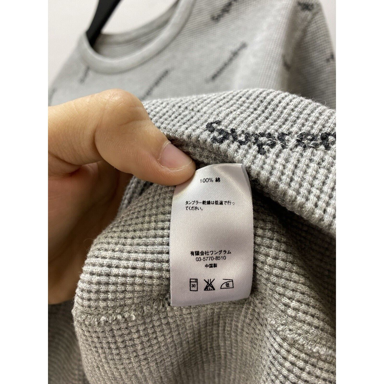 Supreme Supreme Waffle Thermal Logo’s Grey Monogram Size L Men SB Size US L / EU 52-54 / 3 - 12 Thumbnail