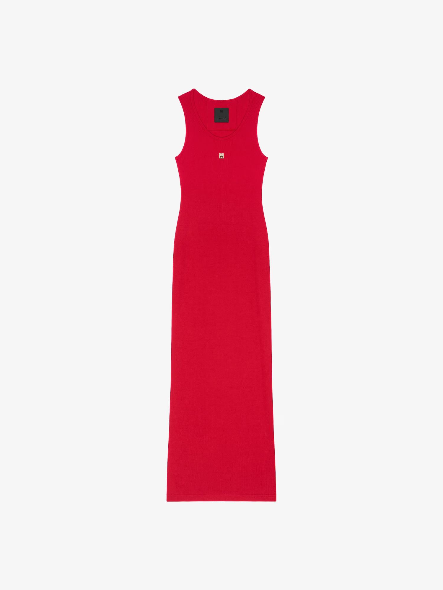 Givenchy o1srvl11e0225 Tank Top Long Dress in Red Size L / US 10 / IT 46 - 1 Thumbnail