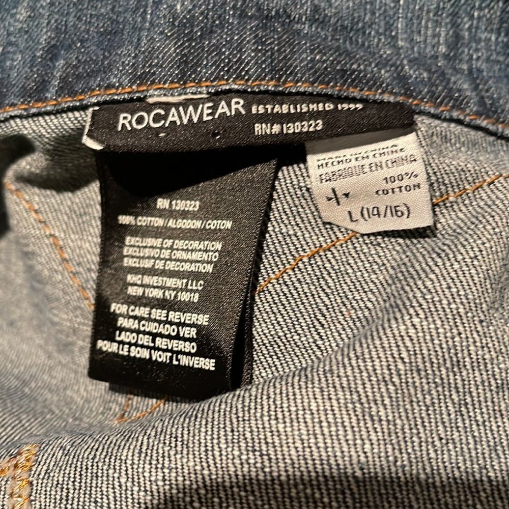 Rocawear Rocawear lightly distressed embroidered back logo contrasti Size L / US 10 / IT 46 - 9 Thumbnail