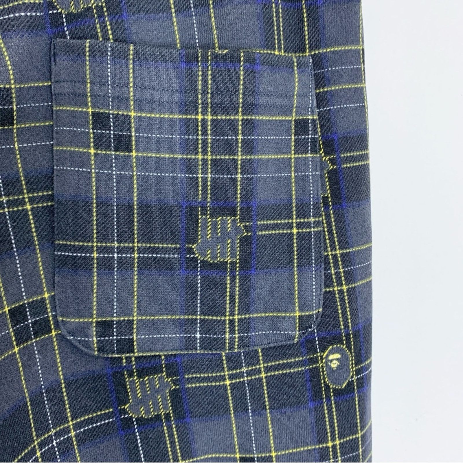 Bape BAPE x Undefeated Check Slim Sweatpants (Sz M) Charcoal Size US 32 / EU 48 - 13 Thumbnail