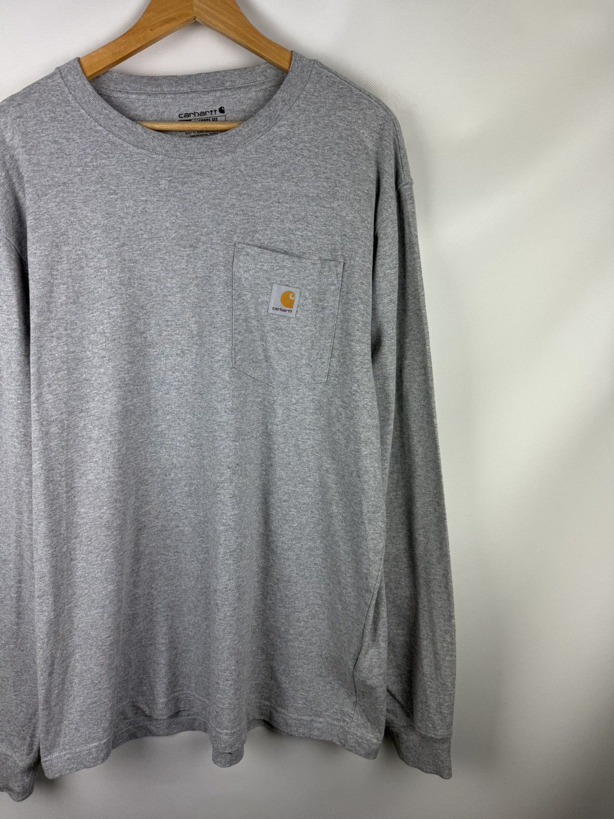 Carhartt Carhartt Men’s Long Sleeve Chest Pocket Logo Cotton T Shirt Size US M / EU 48-50 / 2 - 3 Thumbnail