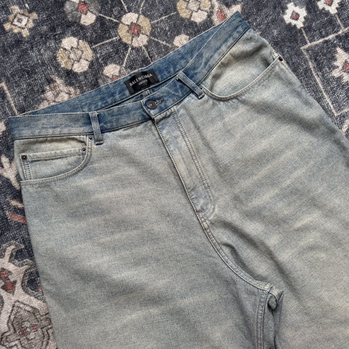 Balenciaga Balenciaga logo patch inside-out denim jeans M Size US 34 / EU 50 - 2 Thumbnail