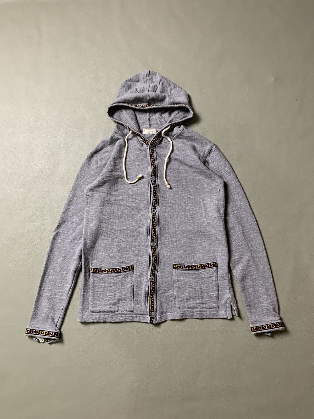 If Six Was Nine × Japanese Brand × Le Grande Bleu (L.G.B.) Browny Double Pocket Button Hoodie Size US M / EU 48-50 / 2 - 1 Thumbnail
