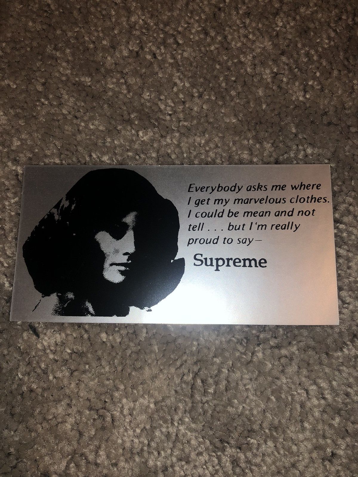 Supreme Supreme “Mean” Sticker Size ONE SIZE - 1 Thumbnail